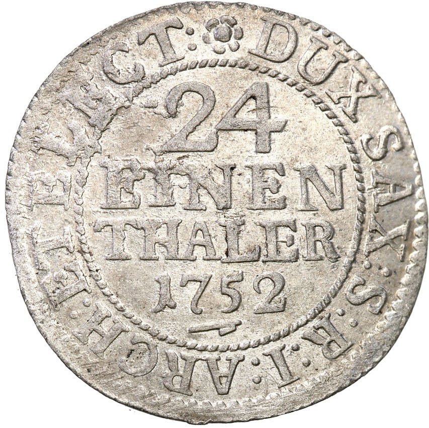 August III Sas. 1/24 talara 1752, Drezno